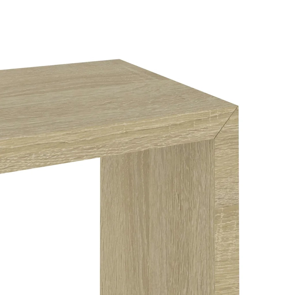3 pz Mensole a Cubo da Parete | Mensola sospesa Rovere Sonoma