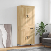 Credenza Rovere Sonoma 69,5x34x180 cm in Legno Multistrato 3199876