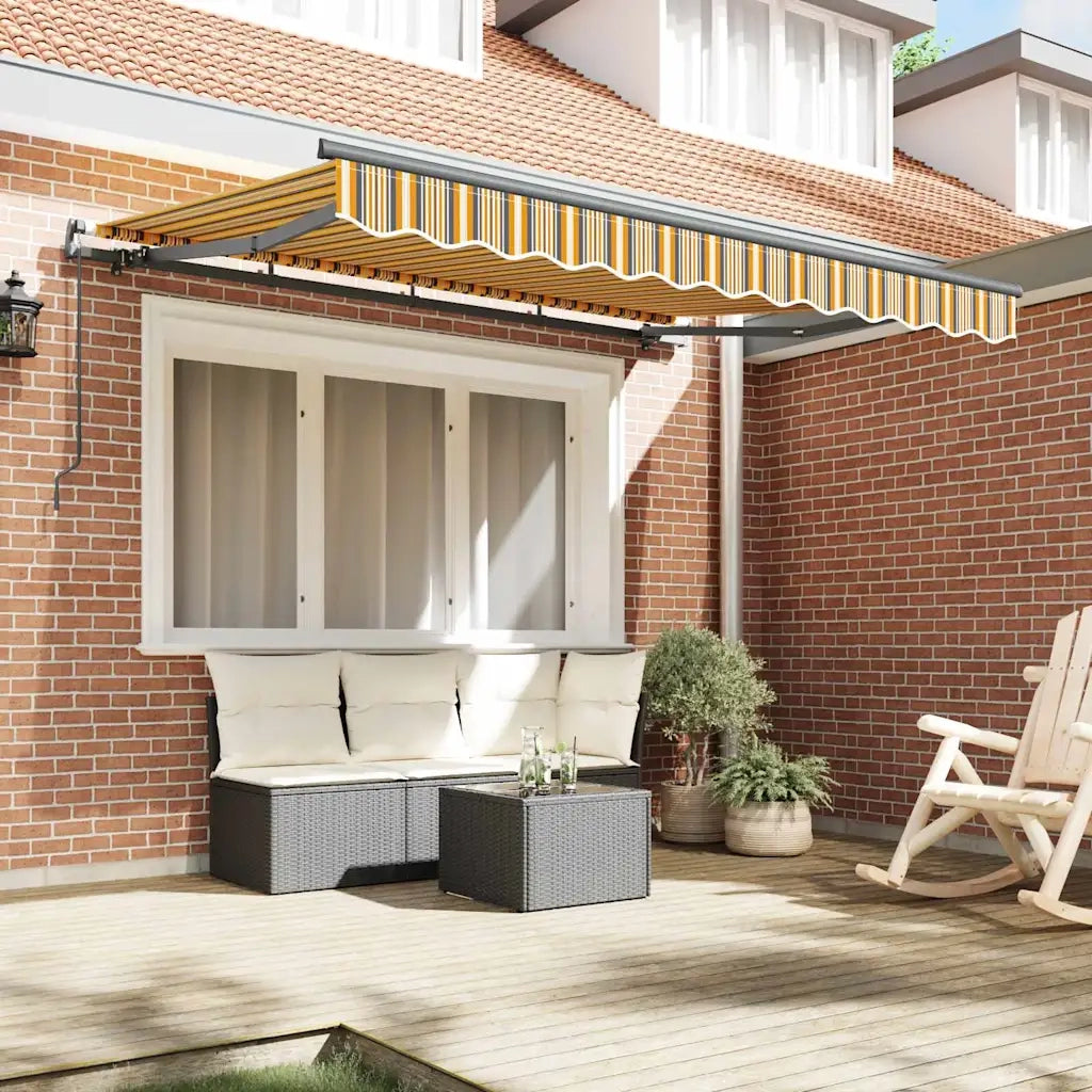 vidaXL Tenda Retrattile Multicolore 300 x 200 cm