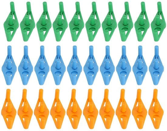 Tecnica di Allenamento per Piante 30 pezzi - Clip per Piante Adattabili - Allenamento con Basso Stress - Sostenibile e Riciclabile - Regolazione della Distanza delle Foglie - Massimizzazione della Penetrabilità della Luce - Clip per Piante
