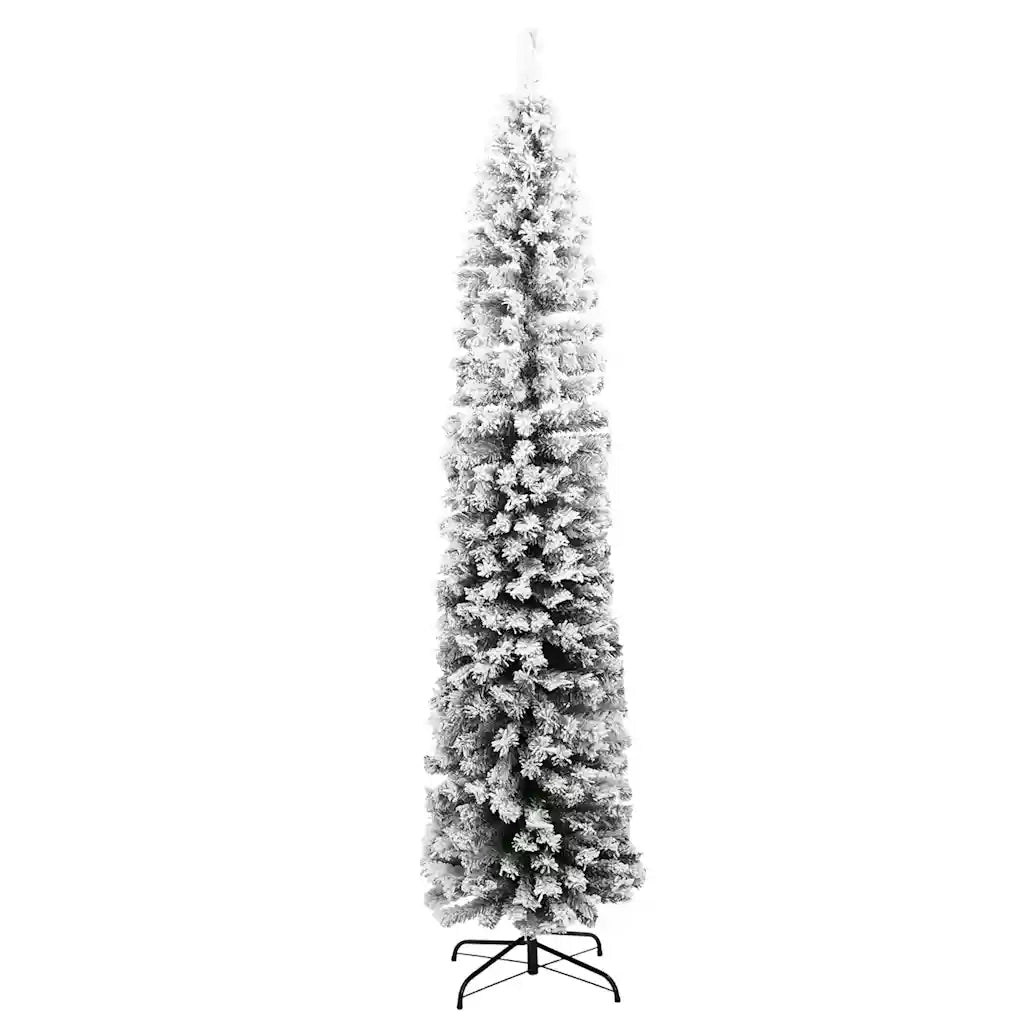 Albero di Natale | Decorazioni natalizie Artificiale con Neve Fioccata Verde 180 cm PVC