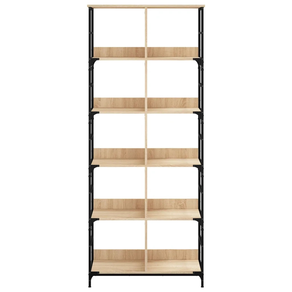 Libreria Rovere Sonoma 78,5x33x188,5 cm in Legno Multistrato 835260