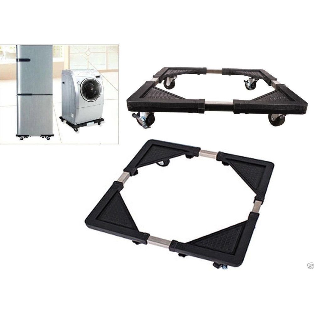Trade Shop - Base Supporto Per Frigo Frigorifero Lavatrice Con Ruote Piastra Elettrodomestici -