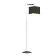 Lampada terra Emibig Hilde nera/oro E27 1 luce h150cm