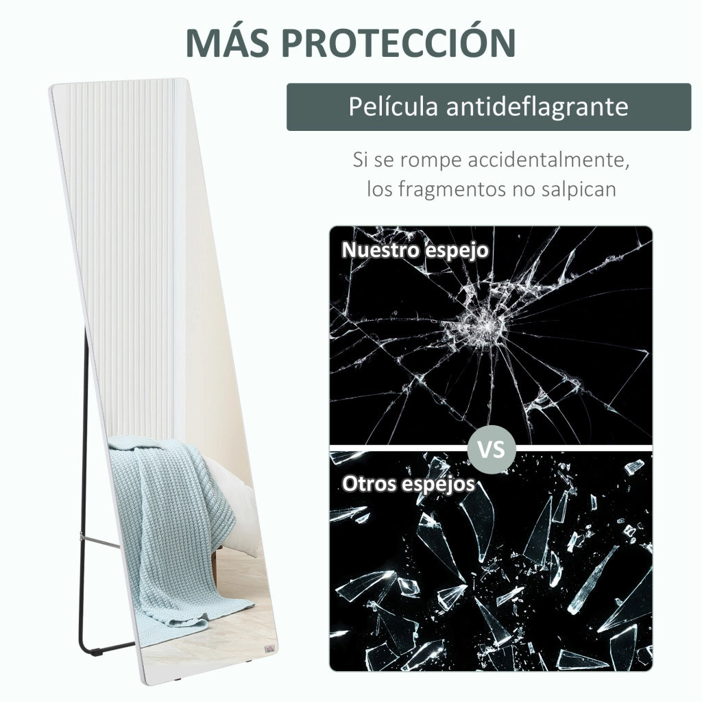 Specchietto da parete ¨C zephmum ¨C Argento 45x37x158,5 cm