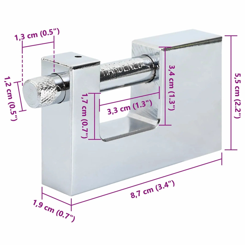 Lucchetto 2 pz Argento Acciaio CFW5514710