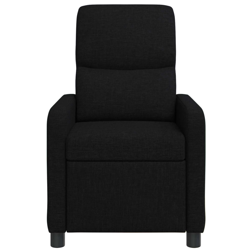 Divano Sedia-Poltrona reclinabile Nero Tessuto 881661