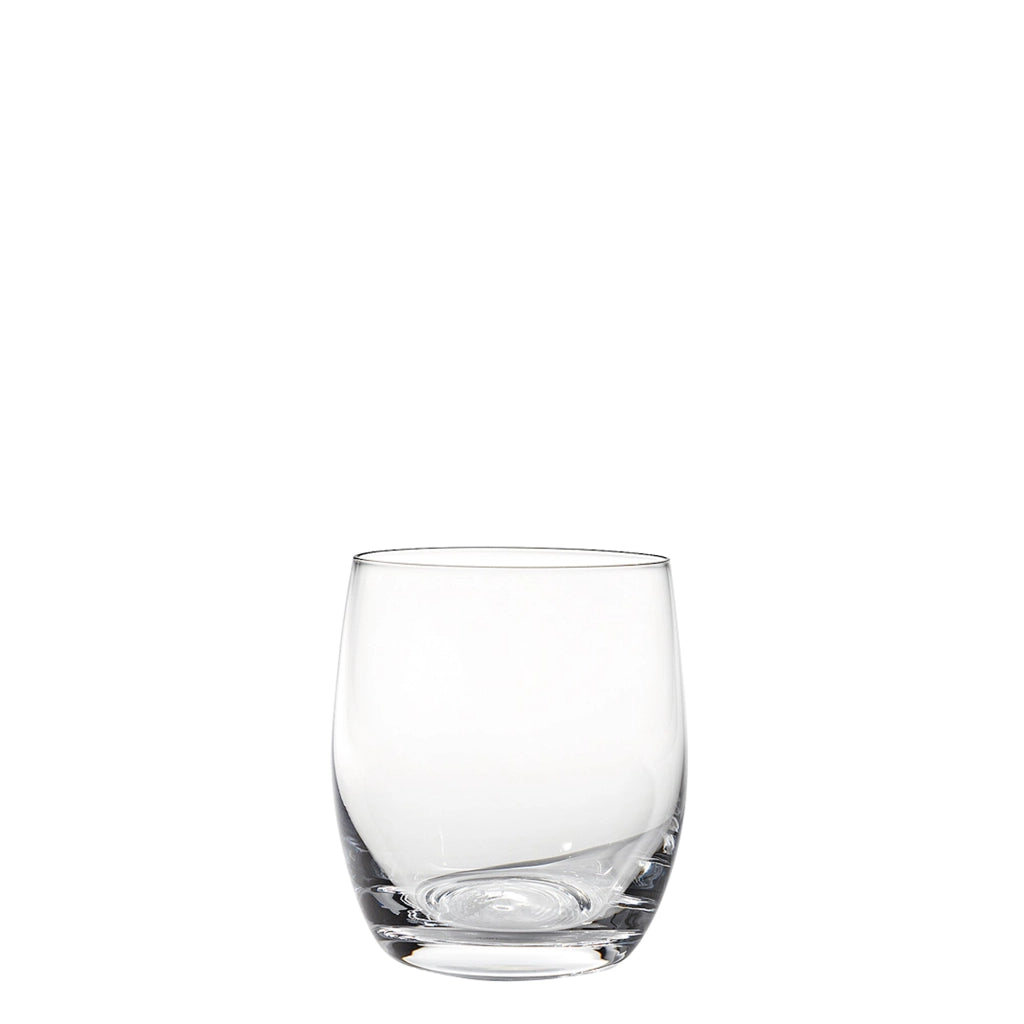 Zafferano Set 6 Tumbler Eventi in vetro soffiato trasparente 33 cl, bicchieri eleganti dal design raffinato per tavola contemporanea e quotidiana