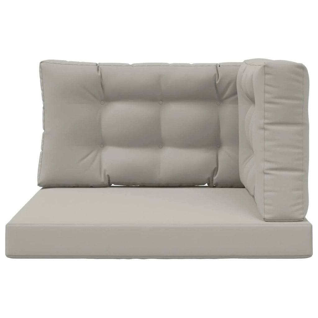 Cuscino per divano da esterno 3 pcs Grigio Poliestere 900881
