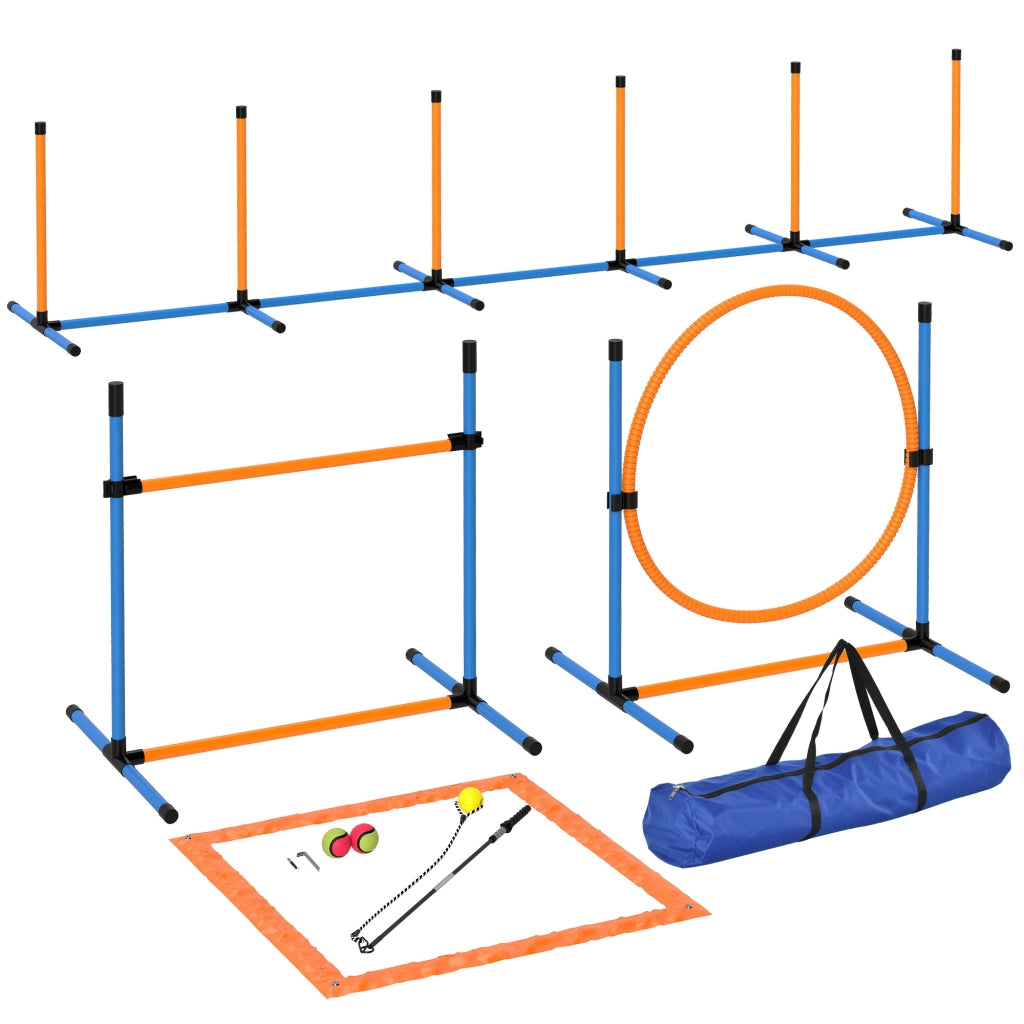 Set Agility per Cani 7 Pezzi ¨C Xylo ¨C Ostacoli Training Addestramento