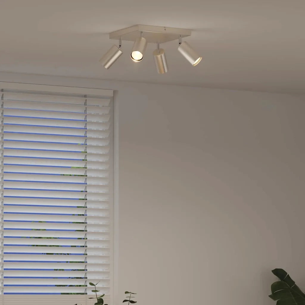 Faretto da soffitto Nichel 26 x 26 x 16 cm Metallo 4108202