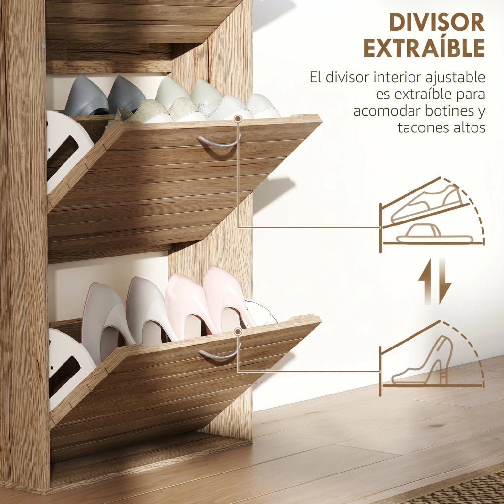 Scarpiera con 3 Ante ¨C Minimal ¨C Robe 12 Pares 88x132x19