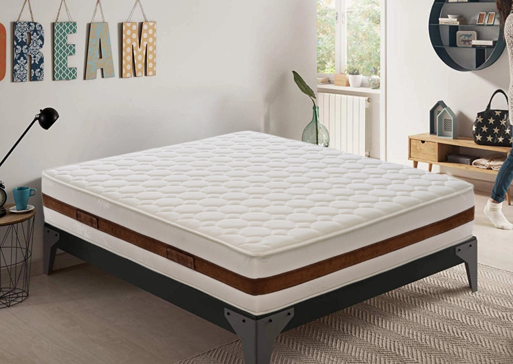 Materasso Singolo 80x190 in memory foam, altezza 28 cm, 5 cm di memory foam, anatomico, elastico e indeformabile