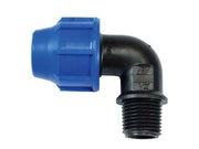 RACCORDO A COMPRESSIONE GOMITO 90  ° MASCHIO PN16- -  EE ¸ mm.20x  M 1/2 - 20 pezzi