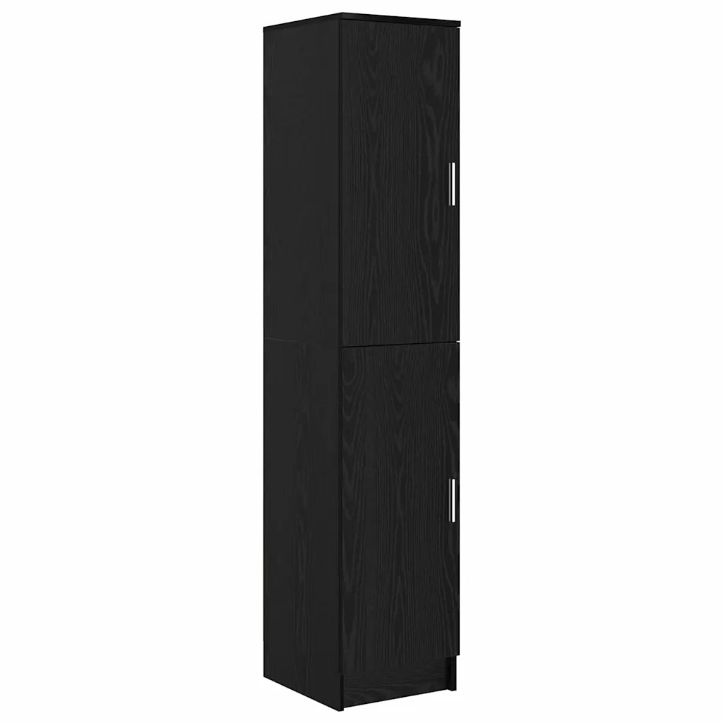 Credenza | Madia | Buffet da pranzo | Armadio da pranzo Rovere Nero 35 x 39 x 168 cm