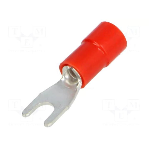TERMINALE ISOLANTE A FORCELLA.1,5 FORO 4 - CONF. 100PZ