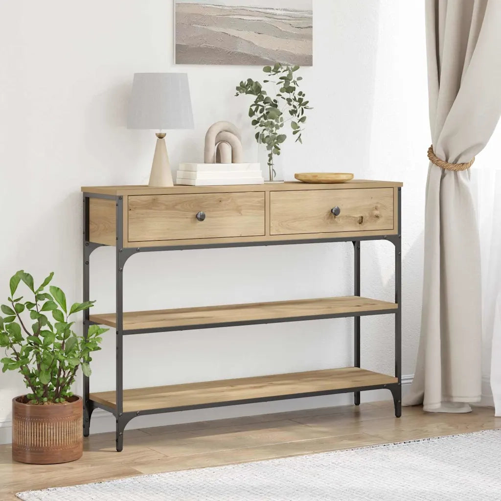 Tavolo consolle Rovere artigianale 100 x 25 x 75 cm 863512