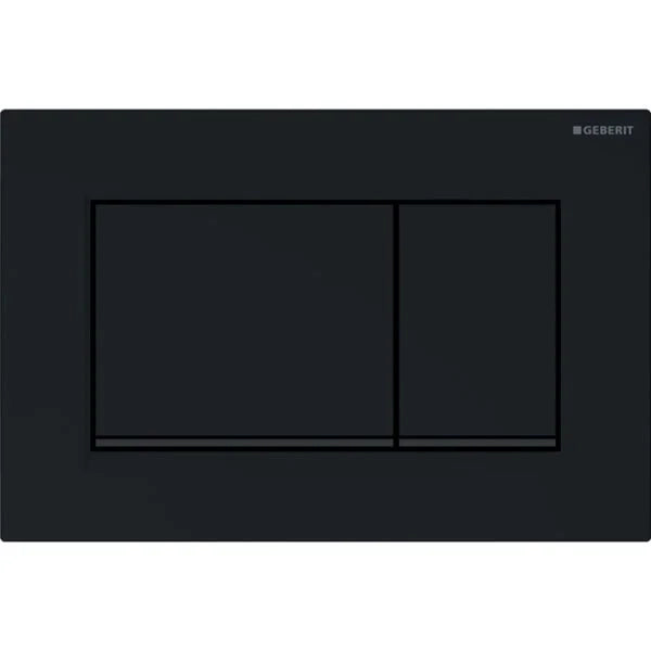 PLACCA DI COMANDO SIGMA 30 DOPPIO TASTO NERO OPACO NERO GEBERIT
