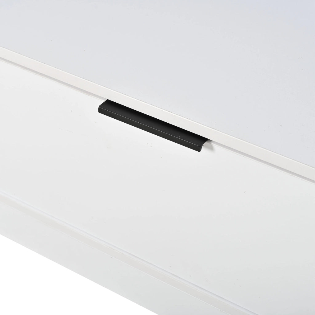 Vetrina 120x80x35 cm con illuminazione LED e ante in vetro; pannello truciolare bianco
