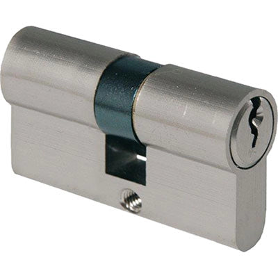CILINDRO SAGOMATO 2300 IBFM - OTT.CROMO SATINATO CHIAVI 3 CAMMA DIN MM 54 27+27- 2 pezzi