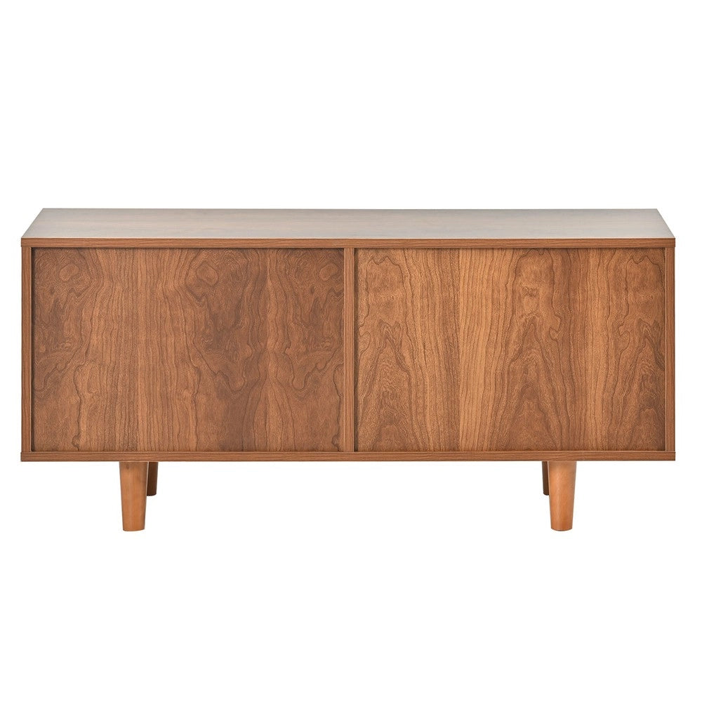 Sideboard in Rattan ¨C MINIMAL ¨C Noce, con Scarpiera