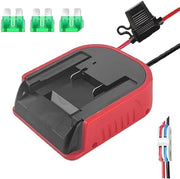 Adattatore per ruote elettriche per batteria 18 V - base di ricarica per adattatore batteria 18V con cavi - convertitore di batteria con presa DIY - 1 pezzo