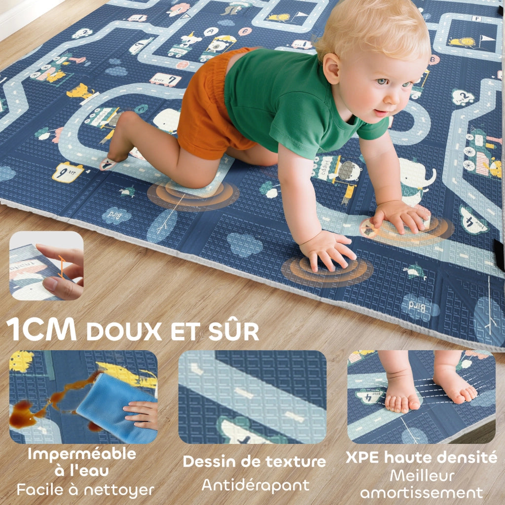 Tapis de jeu per bambini ¨C zephmum ¨C multicolore 202x180.5x1 cm