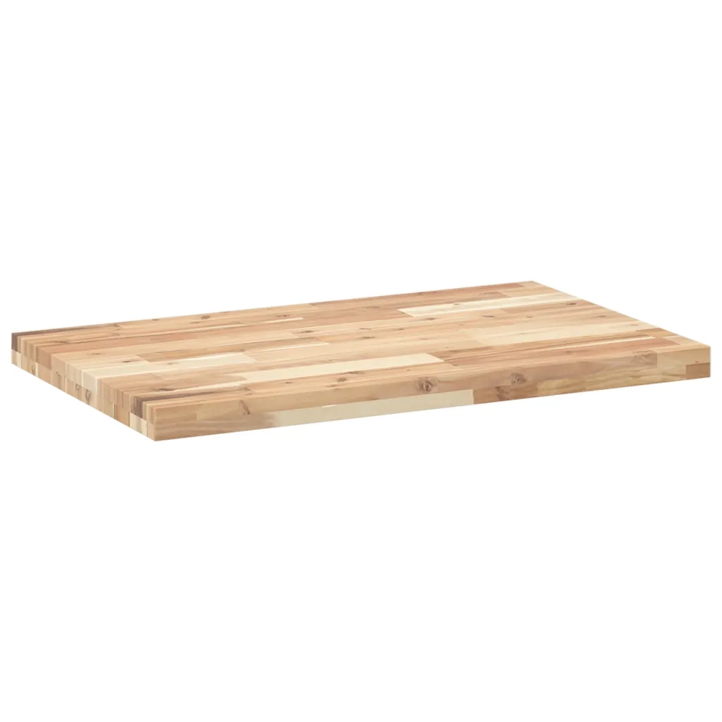 Piano da Bagno Non Trattato 80x50x4 cm Legno Massello di Acacia 3279678