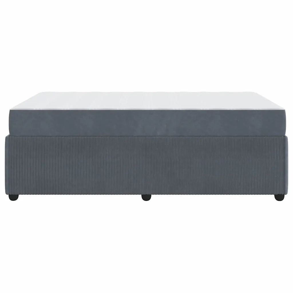 Letto matrimoniale | Letto per adulti | Struttura del letto Grigio scuro 120 x 200 cm Tessuto