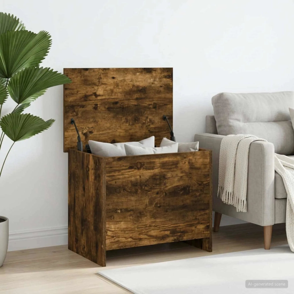 Cassa di stoccaggio Rovere Fumo 60 x 40 x 50 cm 8011255