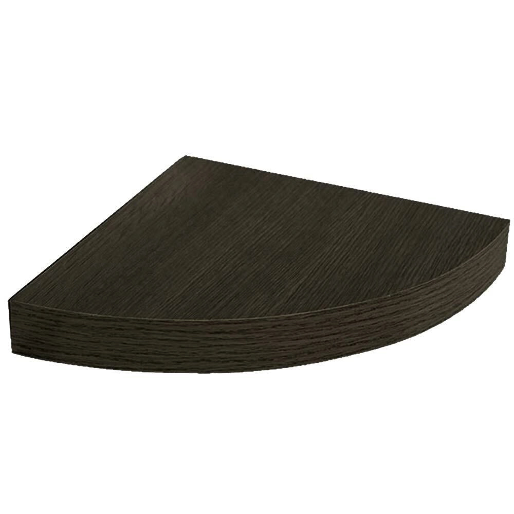 Mensola Parete Angolare Scaffale Ripiano ad Angolo in Legno MDF Wenghe 24x4cm