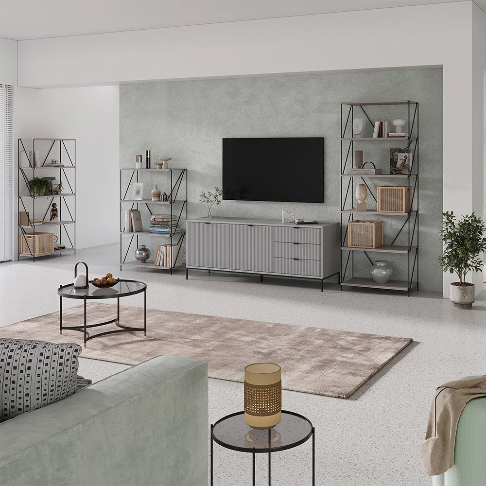 Vicco Libreria Grigio/nero 60 x 102.5 cm