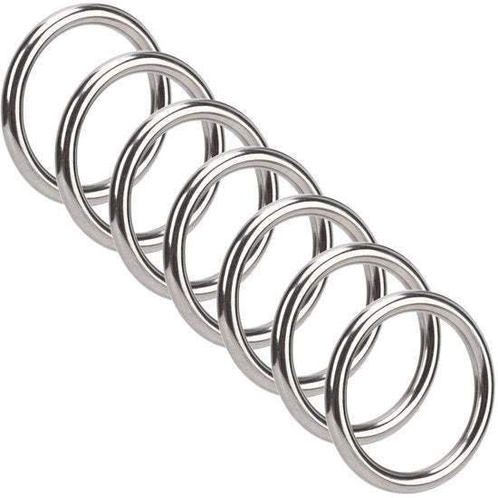 O-ring in acciaio inossidabile - Heavy Duty - 1,6/2 pollici - Multifunzionale - Sicuro per cinture per cani - Per camping e yoga