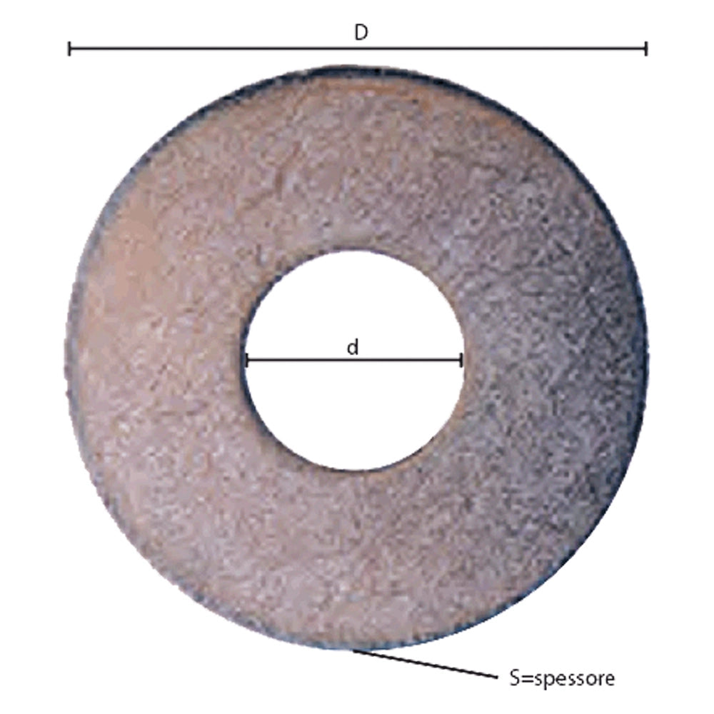 RONDELLA GREMBIALINA M 5 - 1,5 x 15 x  5,5 mm - 20 centinaio - SIPA