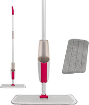 Spray Mop con cappuccio in microfibra sostituibile - protezione antibatterica - pavimenti duri - uso in umido o asciutto - attuatore spray