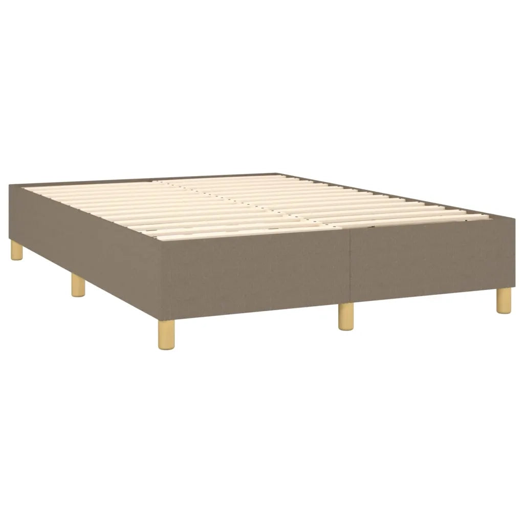 Giroletto a Molle con Materasso Tortora 140x200 cm in Tessuto 3131997