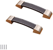 Maniglie per porte in pelle morbida - 2 pezzi - Pomo di porta - Maniglie per mobili - Maniglie per piccole porte - Distanza di apertura 96mm - Sostenibili e comodi - Maniglie per porte