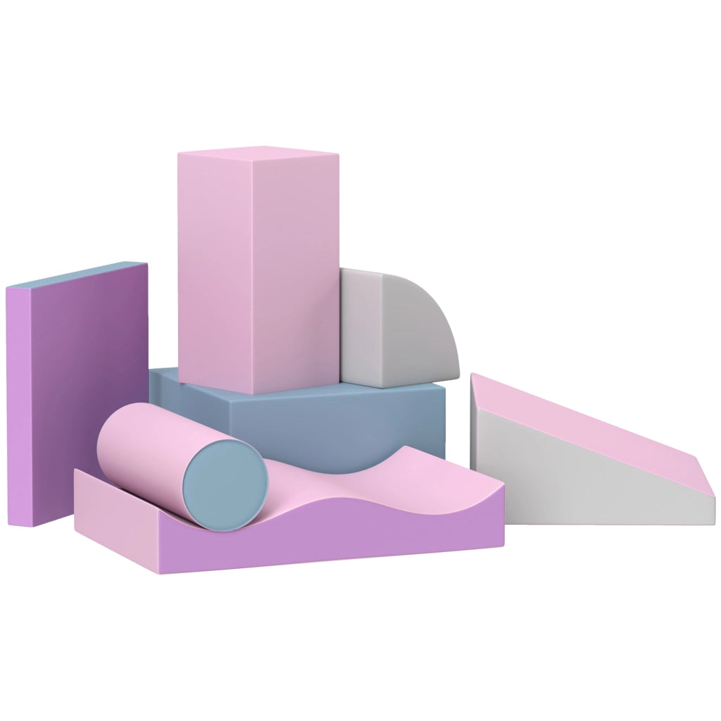 Blocchi di schiuma per bambini, 40x40x20 cm, multicolore, pelle sintetica ¨C Minimal