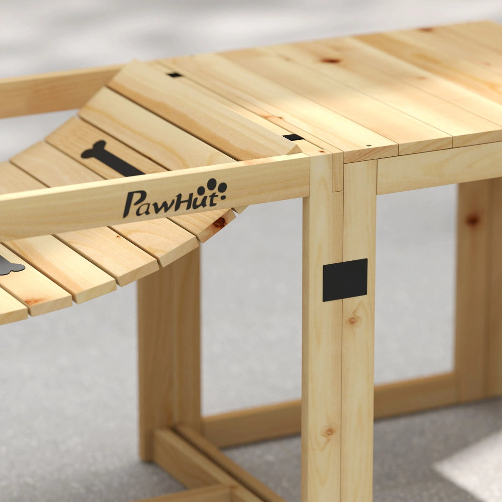 Set di agility per cani, set da 4 pezzi per l'addestramento del cane con ponte, scale, piattaforma, attrezzatura per agility realizzata in legno di