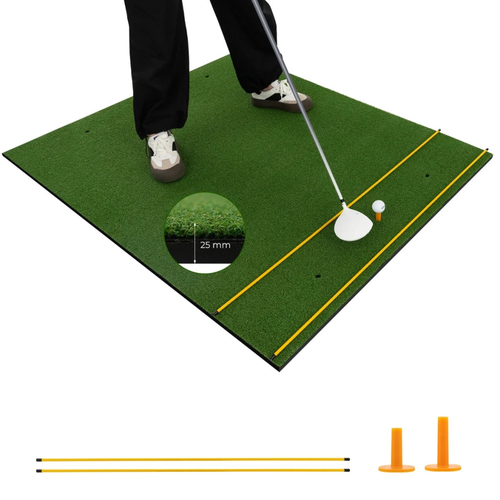 Tappetino da golf 152 x 117 cm spessore 22 mm per un allenamento preciso ambiente confortevole EVA verde 20_0019537