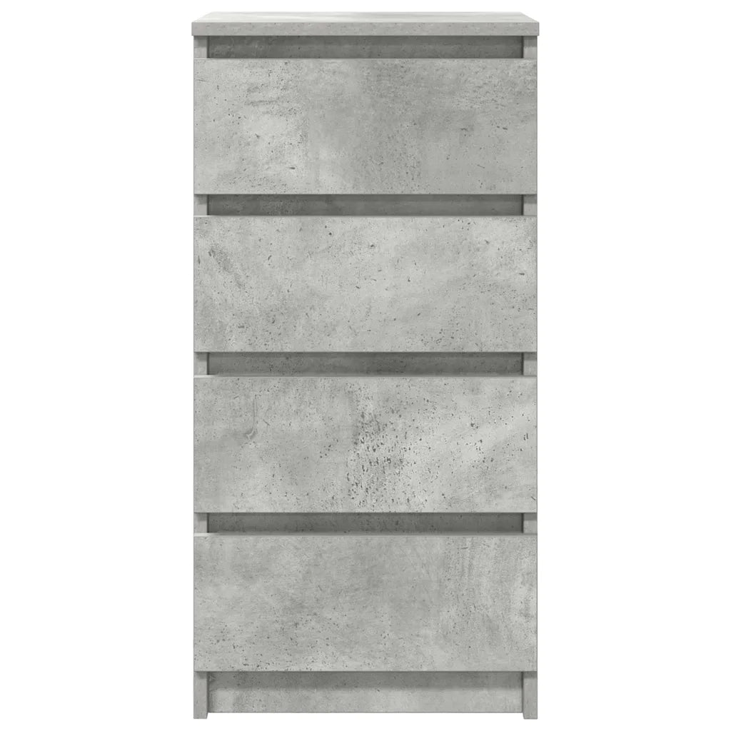 Credenza | Madia | Buffet da pranzo | Armadio da pranzo Grigio Cemento 37,5x35x76 cm in Legno Multistrato
