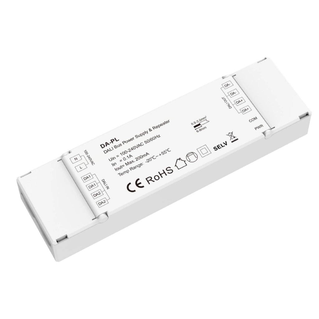 Alimentatore Bus DALI con Ripetitore DA-PL Amplificatore Segnale DALI 200mA Estensione Linea fino 600m/1200m
