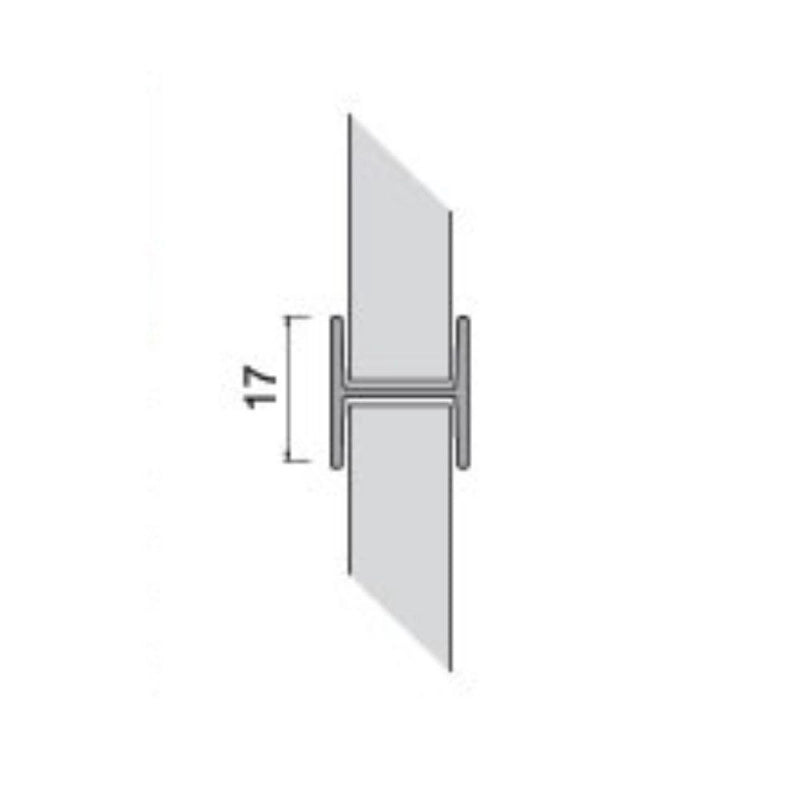 Giunzione lineare per zoccolo in PVC H 10 cm. noce scuro