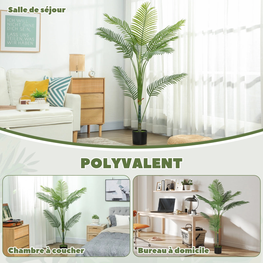 Palma artificiale con vaso ¨C Minimal ¨C 150 cm verde