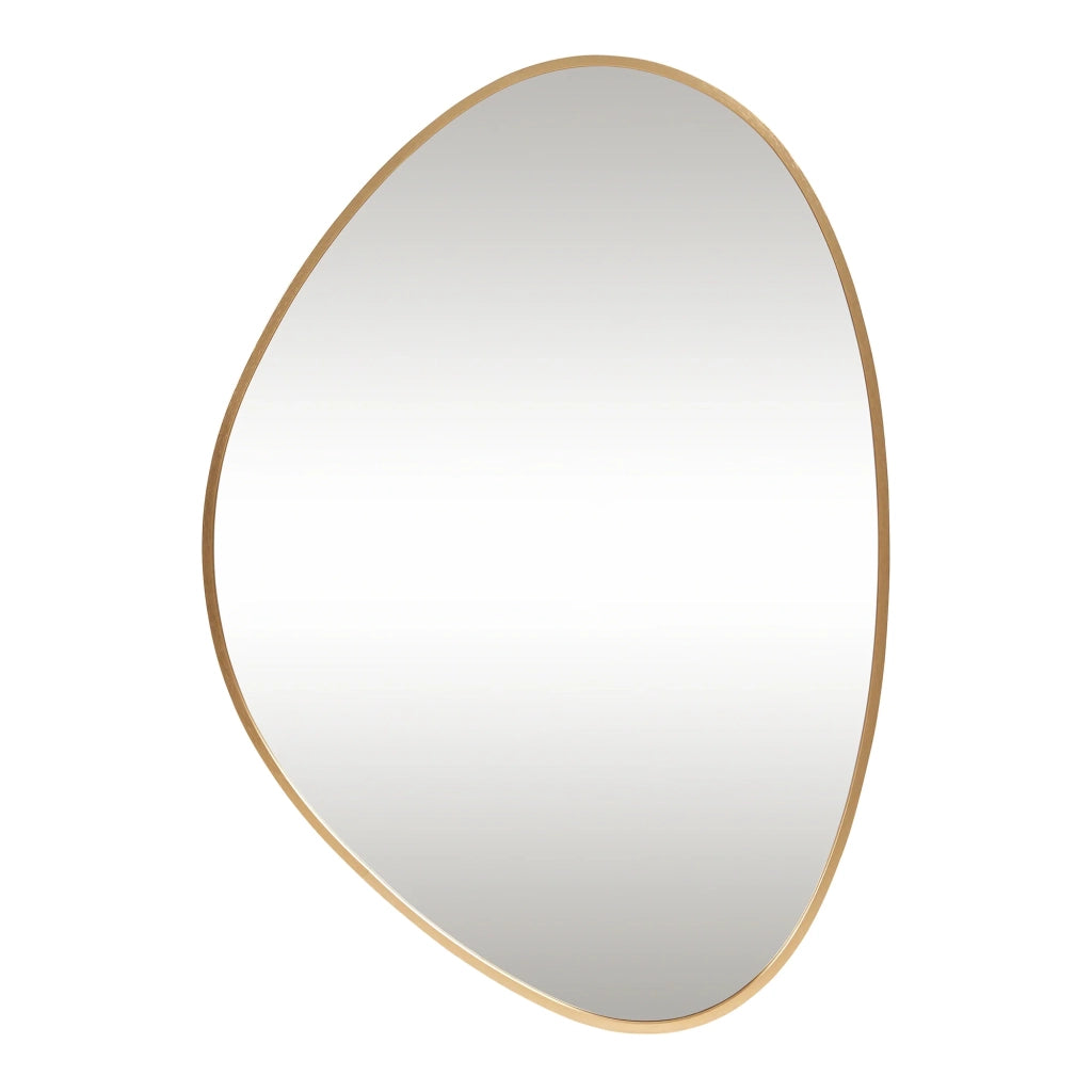 Specchio decorativo moderno da parete 75 x 53 cm oro 03_0010181
