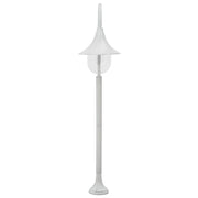 Lampione da Giardino E27 120 cm Alluminio Bianco 44210