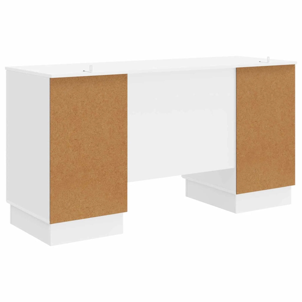Scrivania Bianco Lucido 142,5 x 50 x 75 cm Legno ingegnerizzato 3414625