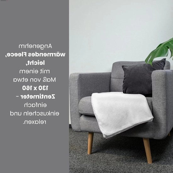 Set di 2 coperte in polarfleece ÖkoTex 130 x 160 cm circa 400 g con filo antipulvischio ai bordi bianco