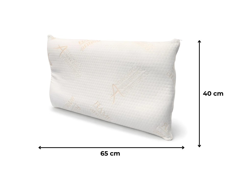 Guanciale Cuscino Letto 50x80cm Anallergico Memory Cervicale Mod. Rame