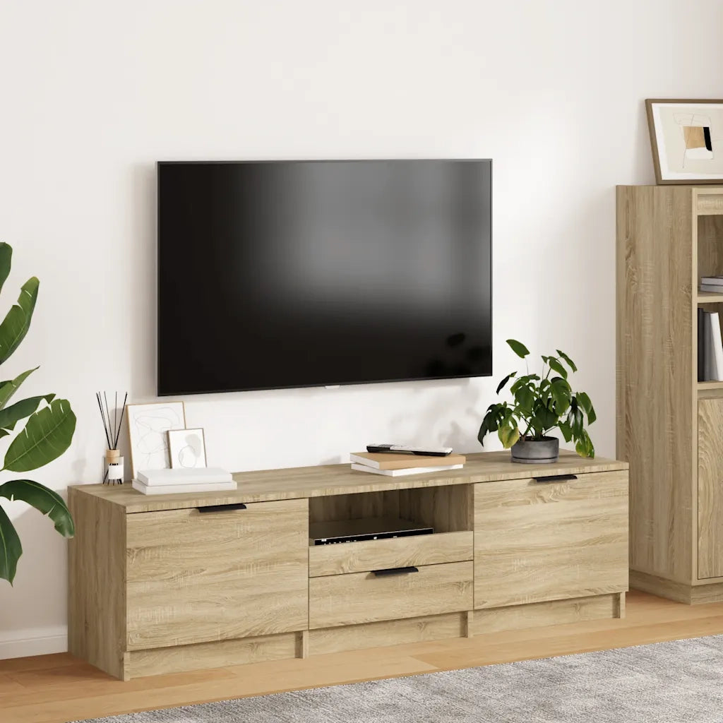 Mobile TV Rovere Sonoma 140x35x40 cm Legno ingegnerizzato 811451